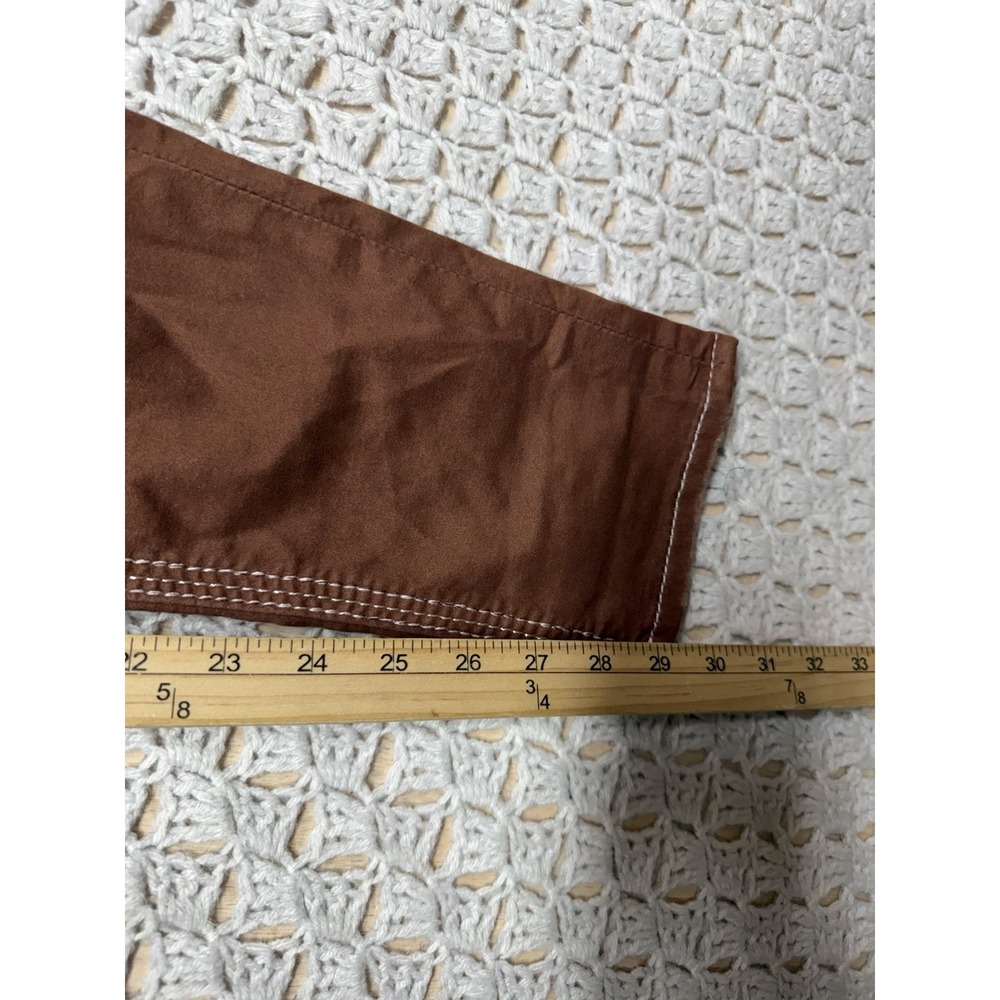 Rock Revival Roselle Jeans Women Sz 30 Fits W32L29 Brown Ankle Skinny Embroidery - Picture 4 of 11
